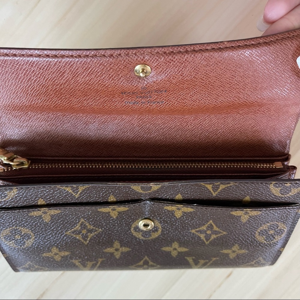 Louis Vuitton Monogram Canvas Portefeiulle Sarah Long Bifold Wallet - Picture 9 of 17